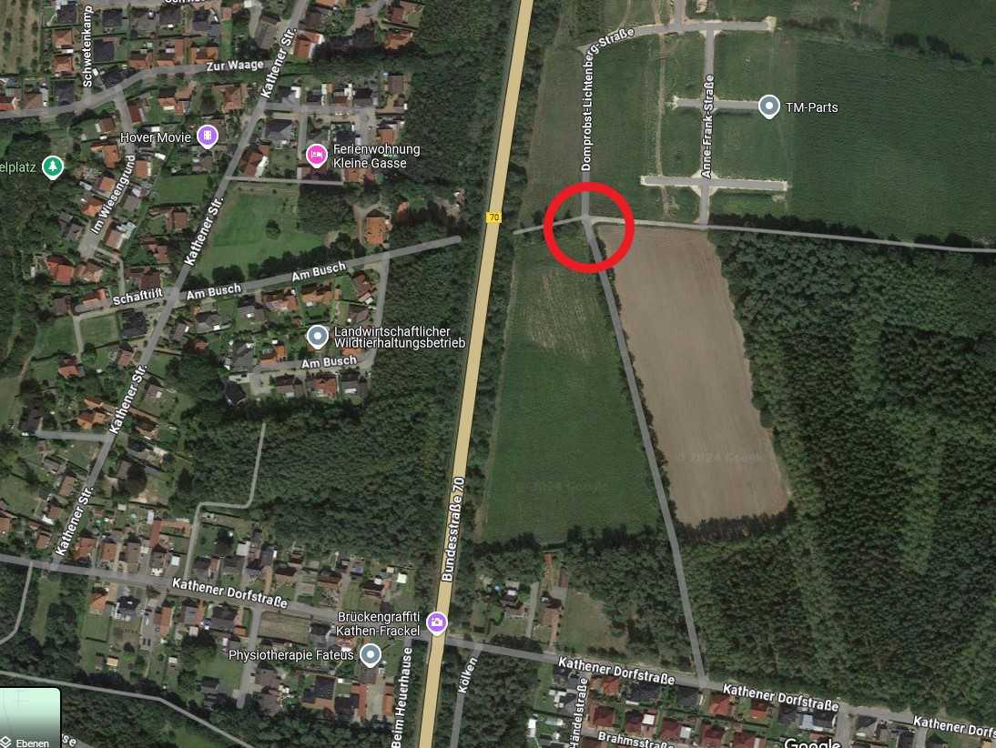 Sperrung der Neulandstraße / Domprobst-Lichtenberg-Straße Gemeinde Lathen