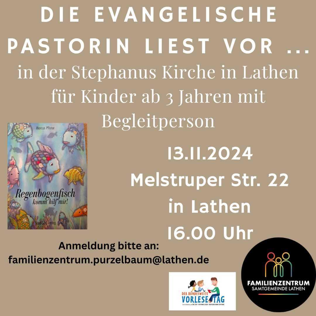 Die evangelische Pastorin liest vor ...