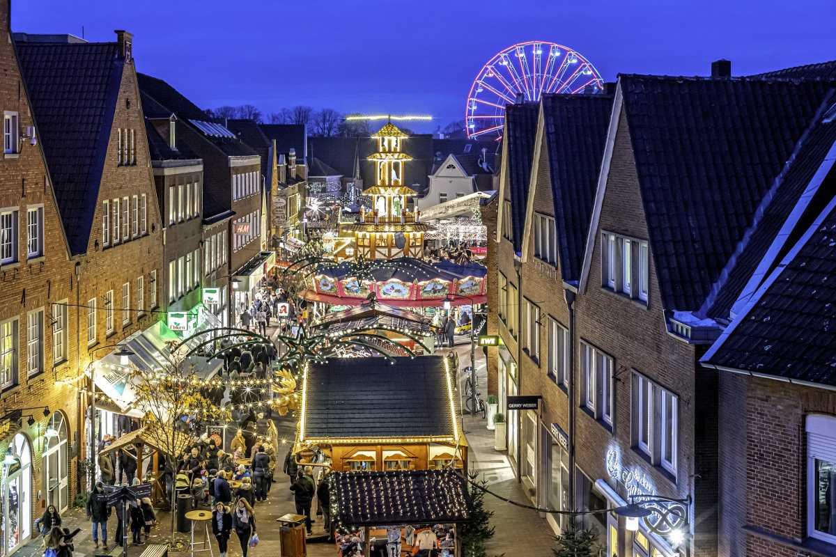 Lichterglanz, Budenzauber und Eislaufvergnügen Weihnachtsmärkte im Emsland 