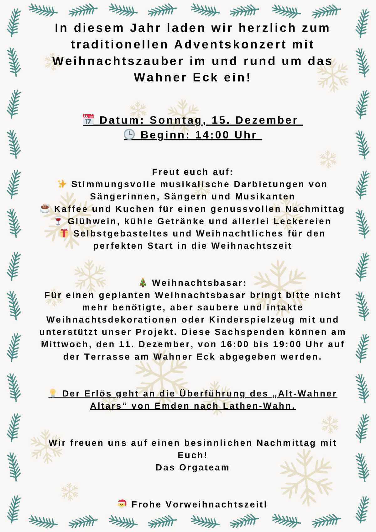 Adventskonzert mit Weihnachtszauber Adventskonzert mit Weihnachtszauber