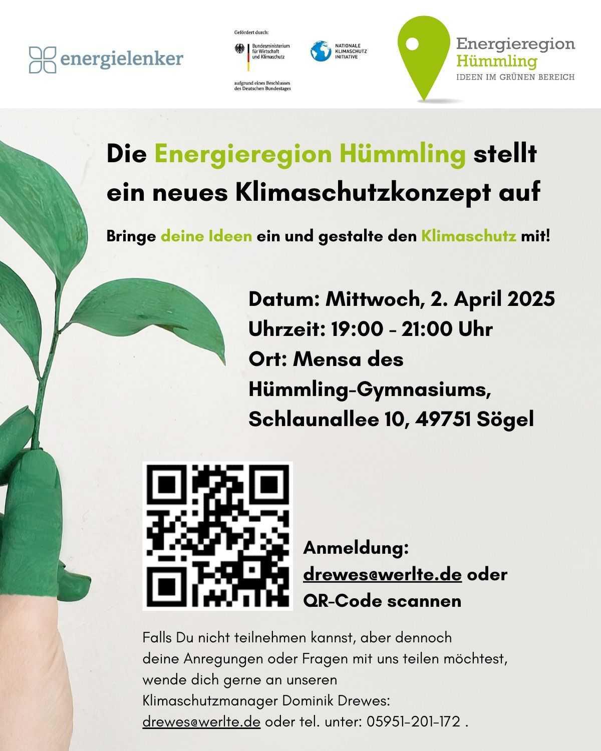 Einladung: Vorreiterkonzepts für die Energieregion Hümmling - Ihre Mitarbeit ist gewünscht Einladung: Vorreiterkonzepts für die Energieregion Hümmling - Ihre Mitarbeit ist gewünscht