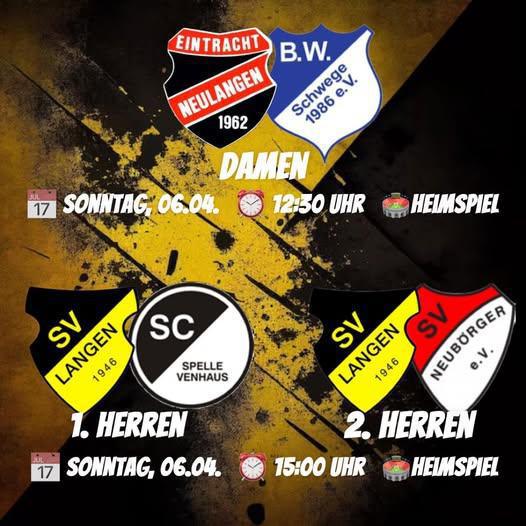 Damen - SV Eintracht Neulangen / SV Langen gegen B.W. Schwege 1986 e.V. Damen - SV Eintracht Neulangen / SV Langen gegen B.W. Schwege 1986 e.V.