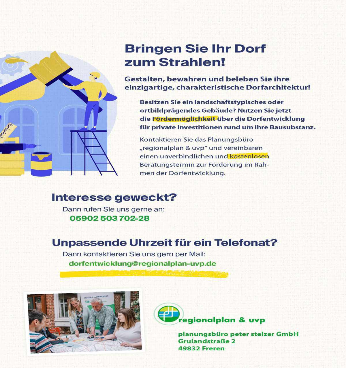 Bringen Sie Ihr Dorf zum Strahlen! Bringen Sie Ihr Dorf zum Strahlen!