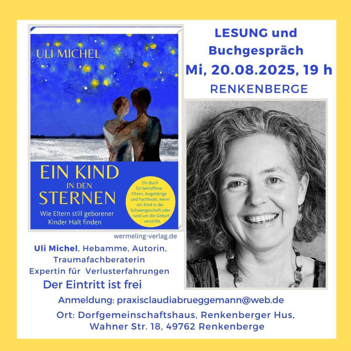 Benefizlesung für Sternenkinderarbeit im Dorfgemeinschaftshaus Renkenberger Hus Benefizlesung für Sternenkinderarbeit im Dorfgemeinschaftshaus Renkenberger Hus