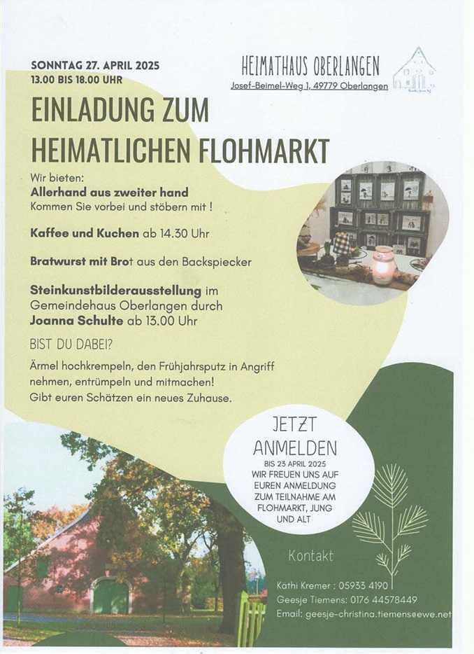 Flohmarkt in Oberlangen