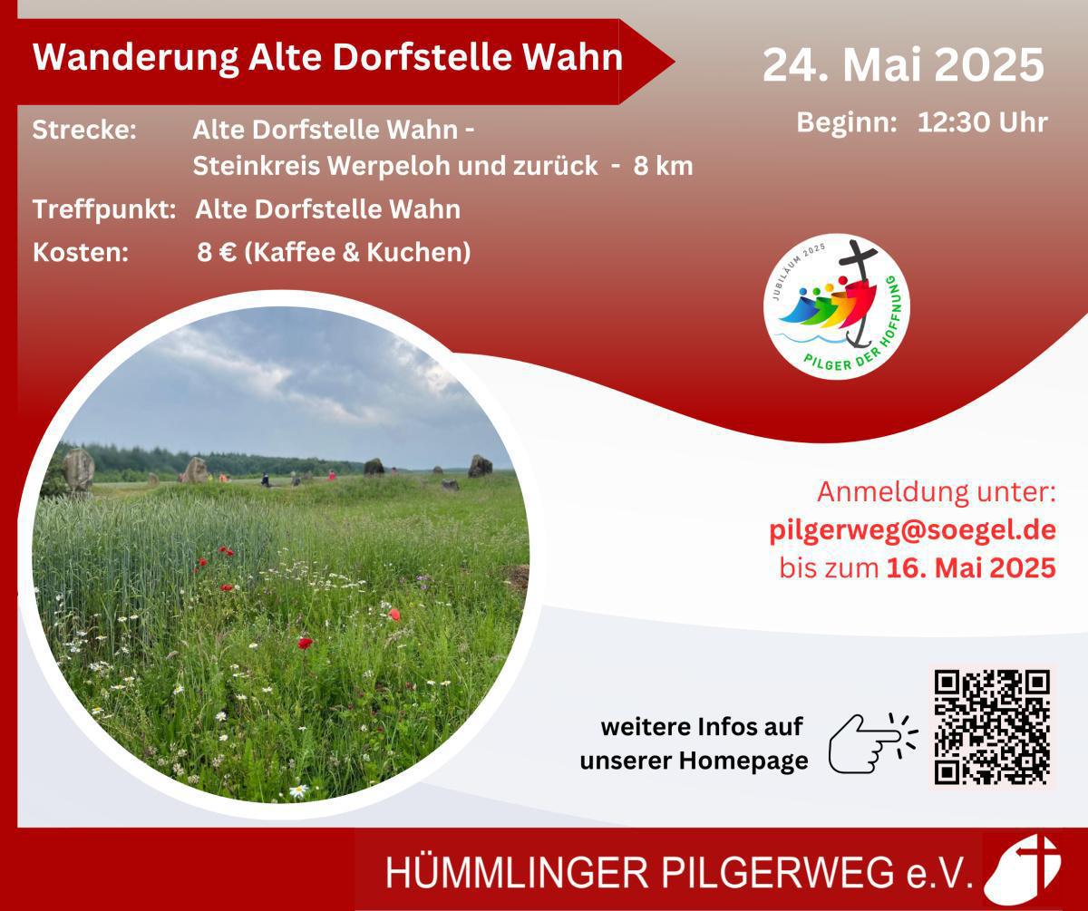 Wanderung um die alte Dorfstelle Wahn – Ein Erlebnis für Jung und Alt Wanderung um die alte Dorfstelle Wahn – Ein Erlebnis für Jung und Alt