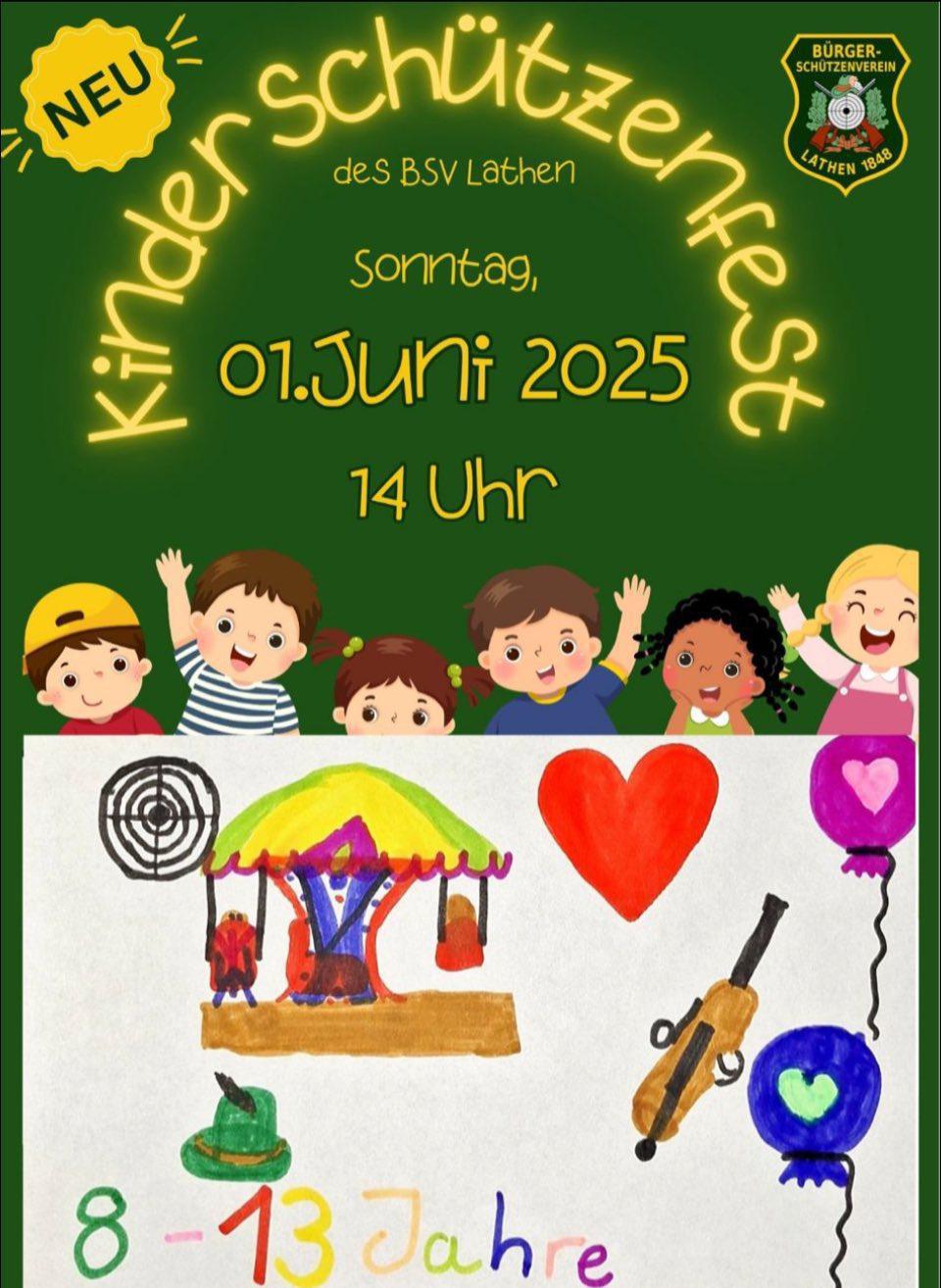Kinderschützenfest 2025 des Bürgerschützenvereins Lathen