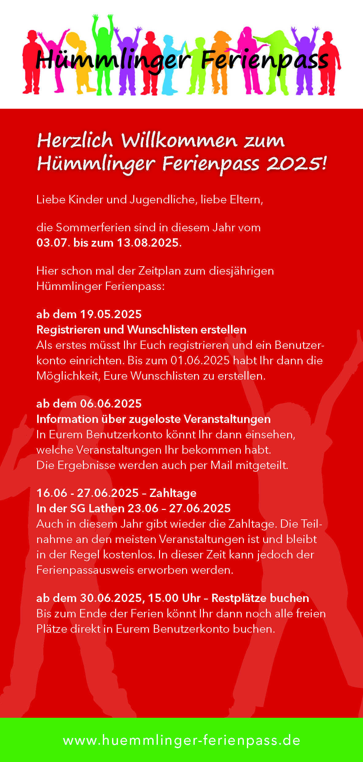 Ferien voller Spaß: Macht mit beim Hümmlinger Ferienpass!
