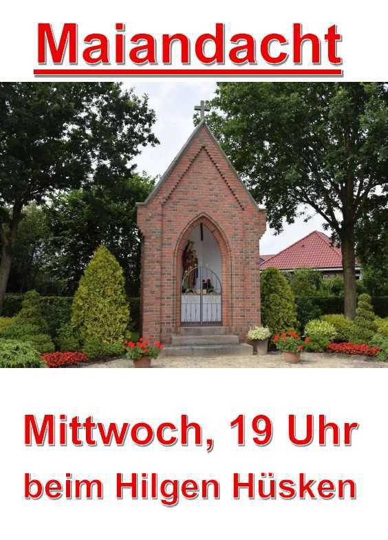 Maiandacht beim Hilgen Hüsken in Niederlangen