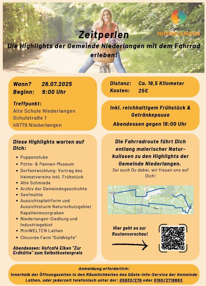 Zeitperlen-Radtour in Niederlangen 