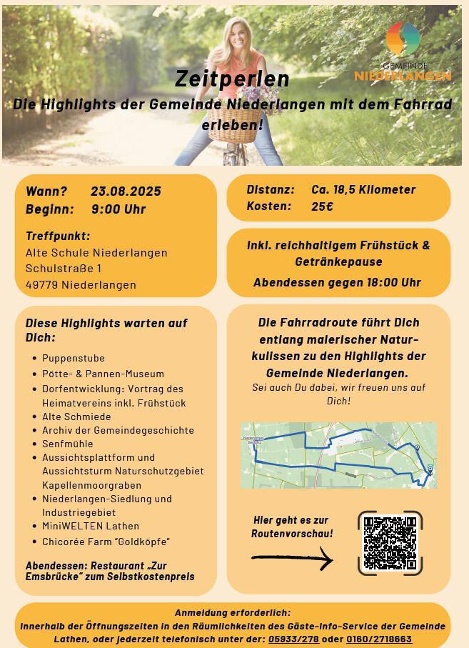 Zeitperlen-Radtour in Niederlangen 