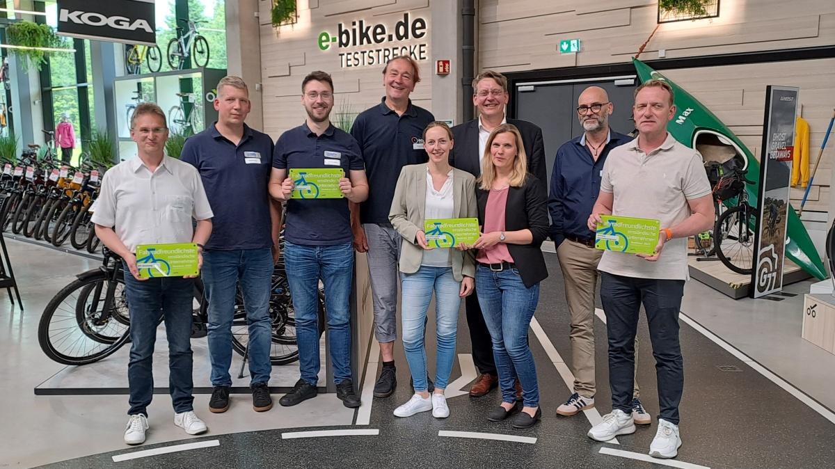 Fahrradfreundlichste emsländische Unternehmen ausgezeichnet
