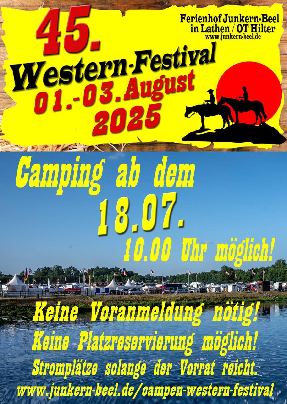 45. Western Festival vom 01.08. bis 03.08.2025 