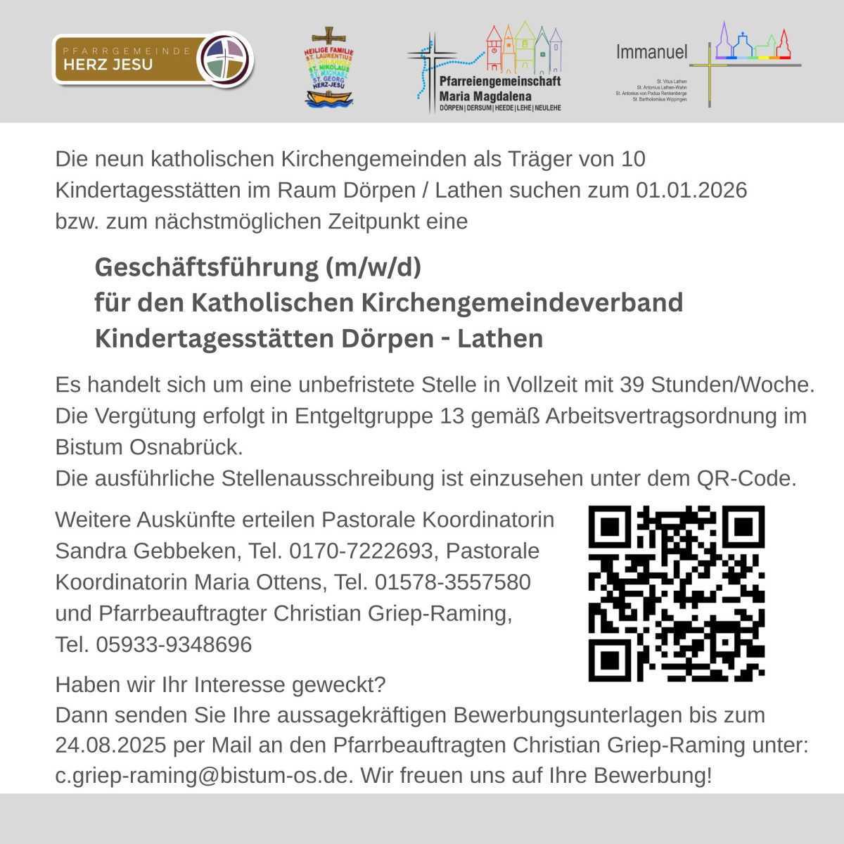 Gestalten Sie die Zukunft unserer Kitas Dörpen - Lathen