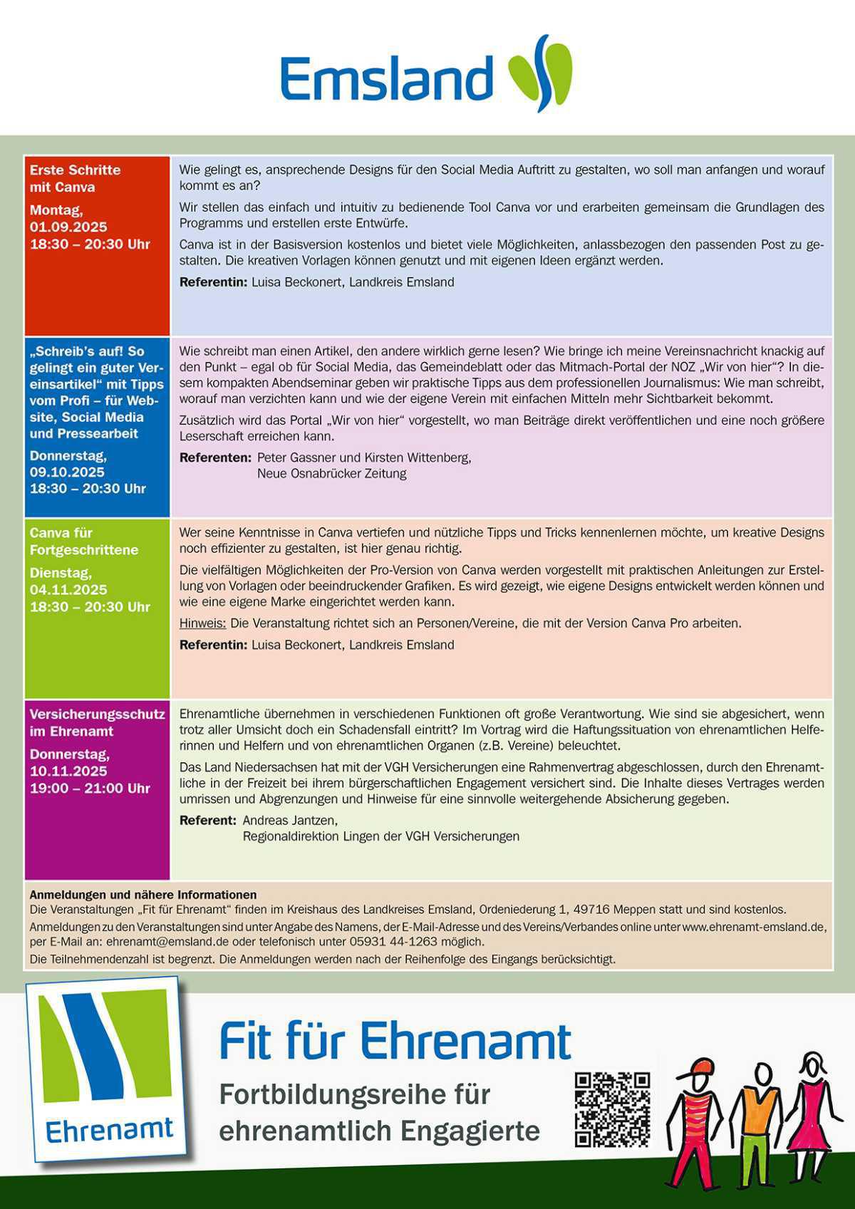 Fortbildungsreihe "Fit für Ehrenamt" Fortbildungsreihe "Fit für Ehrenamt"