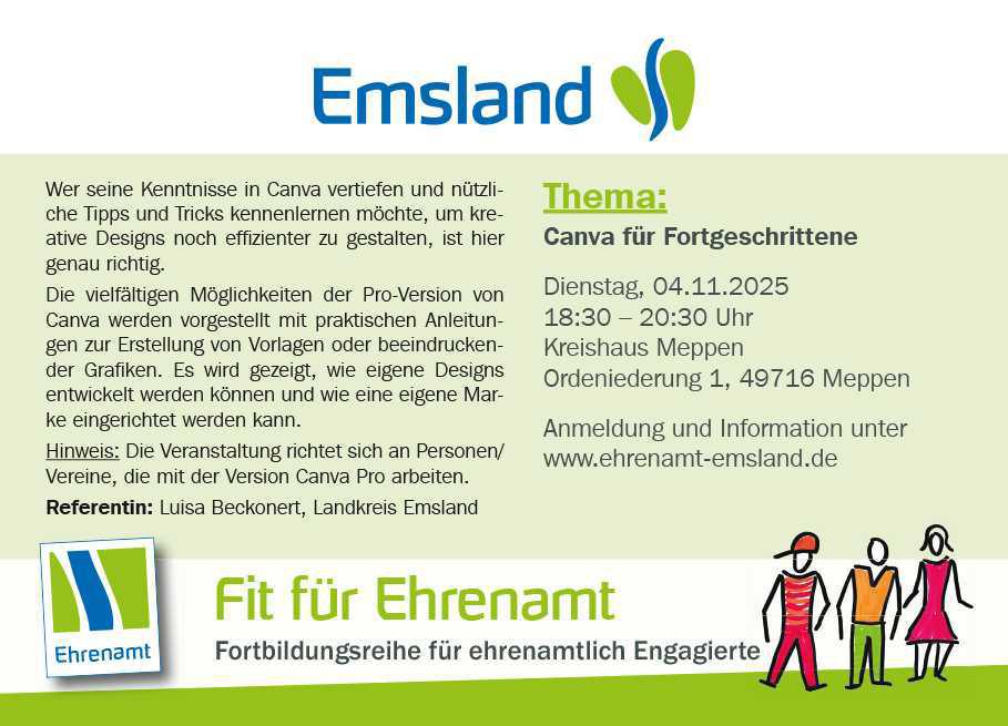 Fortbildungsreihe "Fit für Ehrenamt"