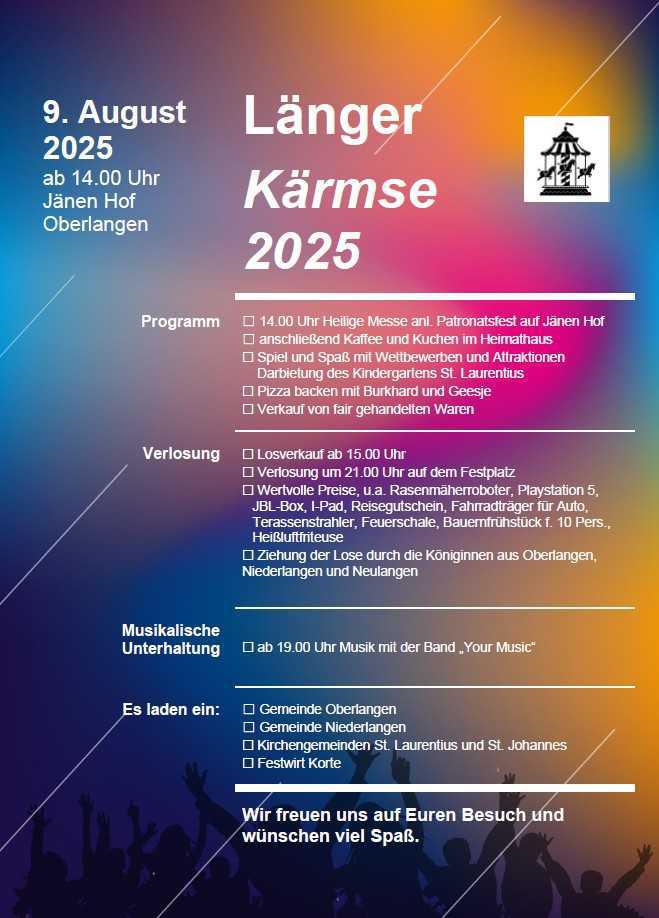 Länger Kärmse am 09. August 2025 