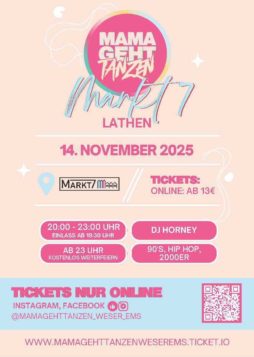 Mama geht tanzen – Markt 7 Lathen 