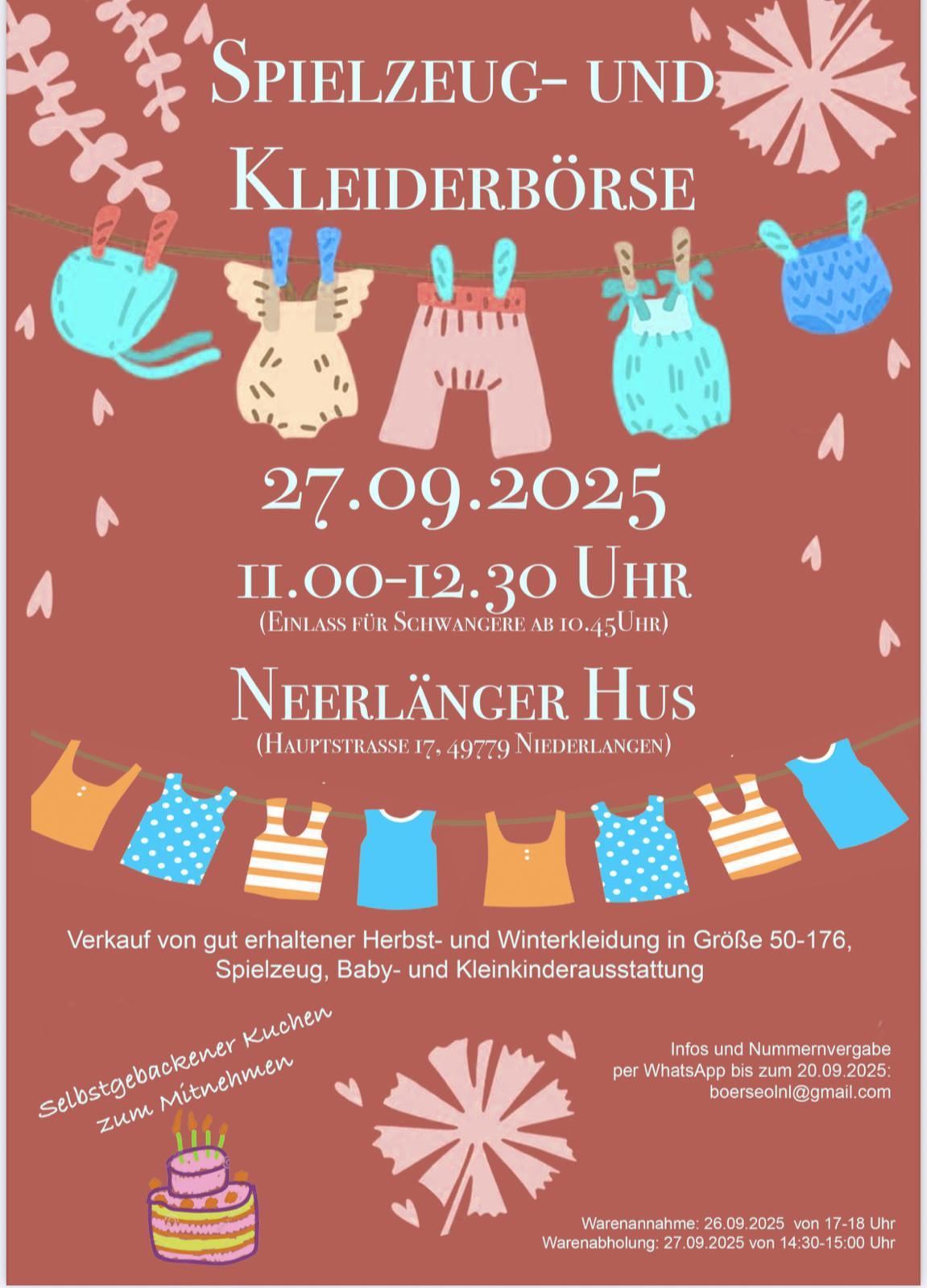 Spielzeug- und Kleiderbörse in Niederlangen 