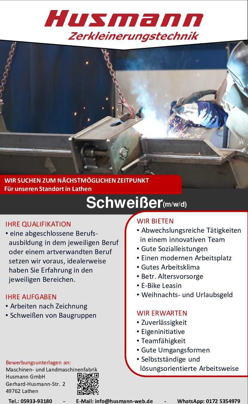 Schweißer gesucht!