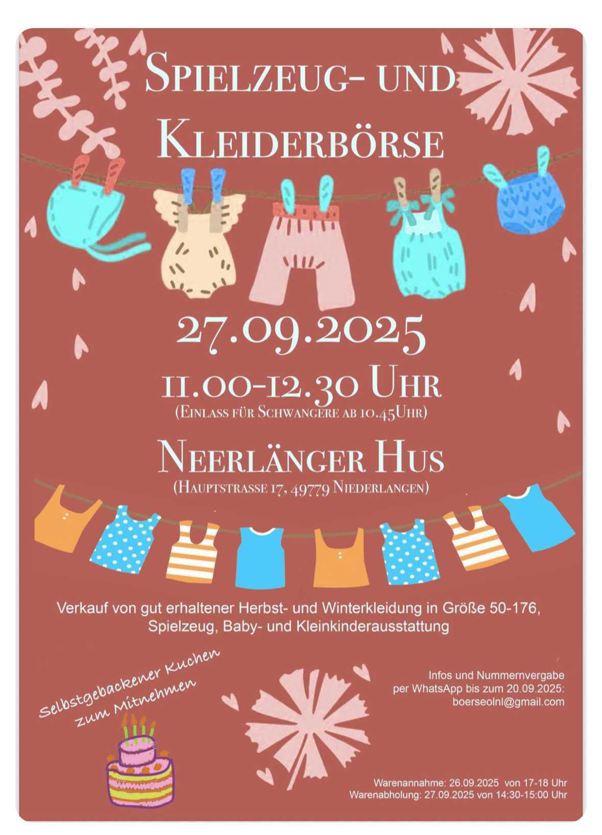 Spielzeug- und Kleiderbörse in Niederlangen 