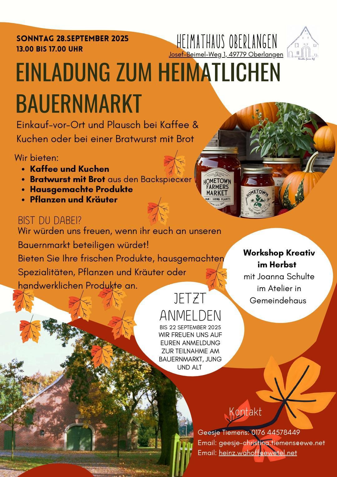 Bauernmarkt in Oberlangen - Heimathaus