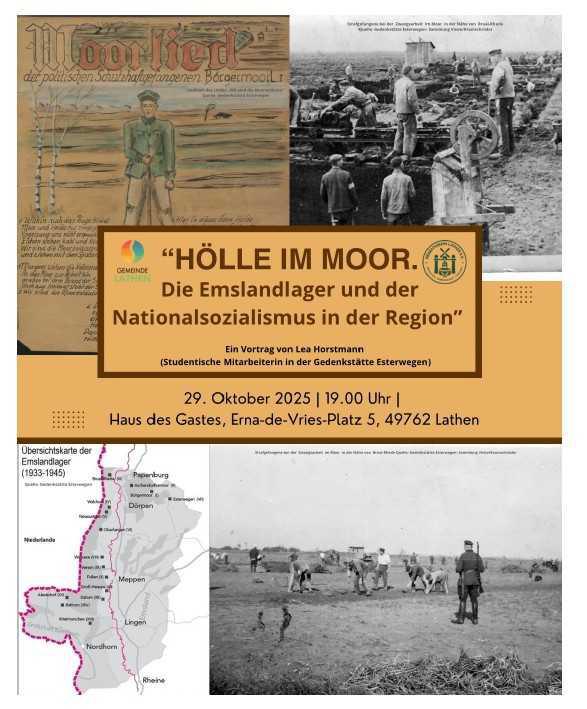 Vortrag zu den Emslandlagern am 29.10.2025 um 19.00 Uhr im Haus des Gastes