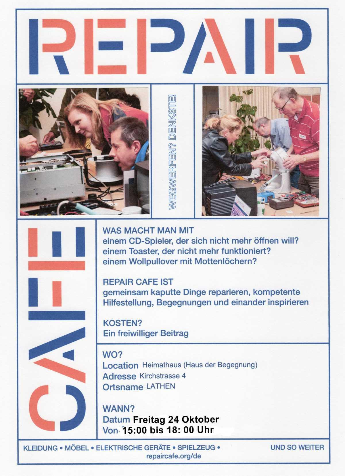 Öffnung Repair Café