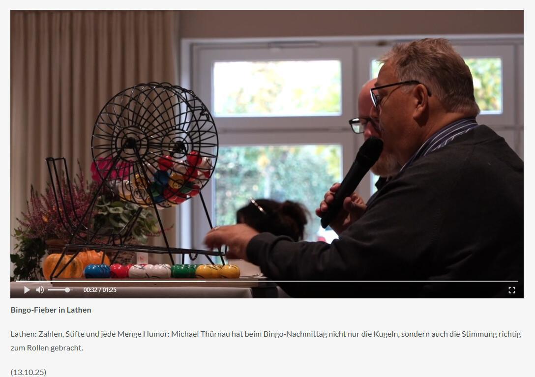 Bingo mit Michael Thürnau im Markt 7 in Lathen
