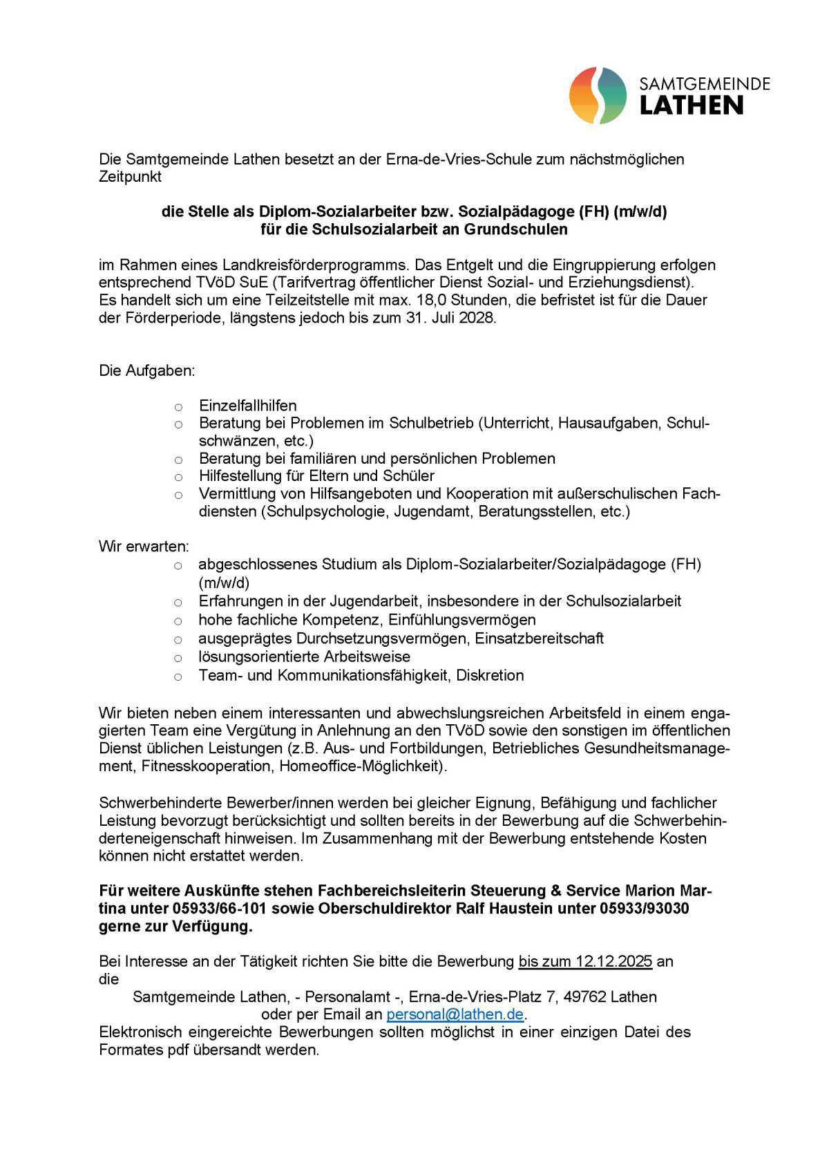 Sozialprofi (m/w/d) gesucht – Gestalte als Schulsozialarbeiter (m/w/d) den Alltag unserer Grundschulkinder! Sozialprofi (m/w/d) gesucht – Gestalte als Schulsozialarbeiter (m/w/d) den Alltag unserer Grundschulkinder!