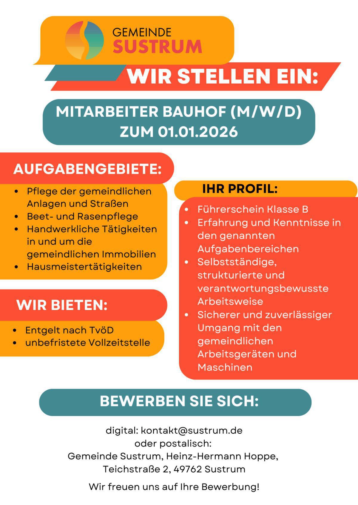 Mitarbeiter Bauhof (m/w/d)