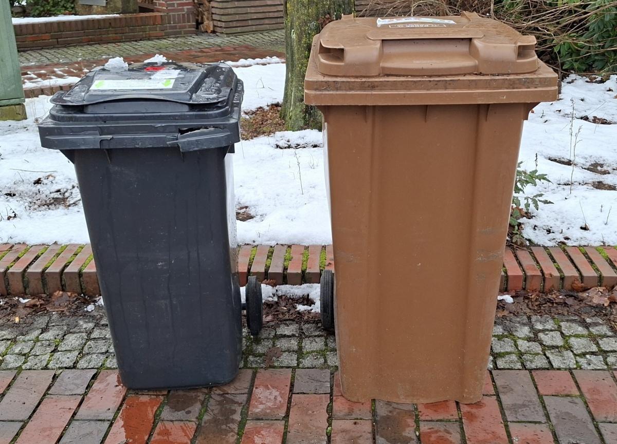 Schnee- und Eisglätte behindern die Müllabfuhr