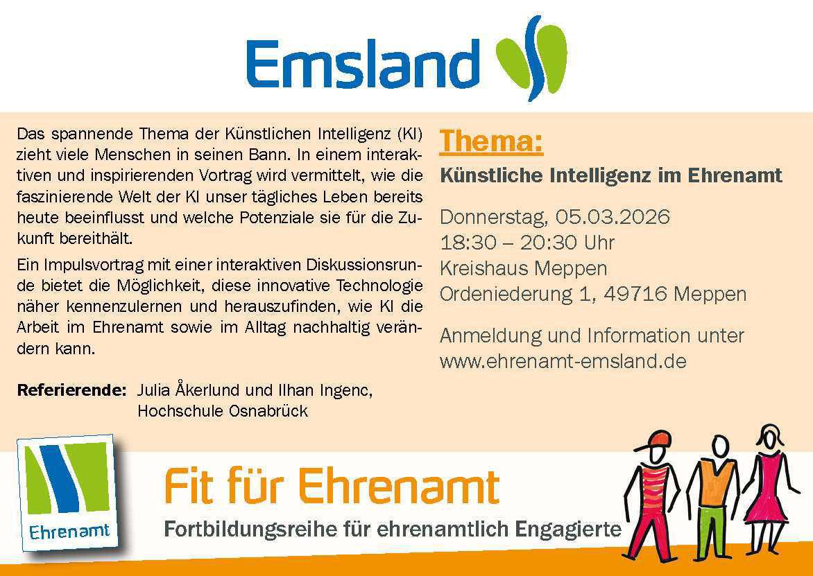 Gutes Ehrenamt braucht gute Vorbereitung - Künstliche Intelligenz (KI)