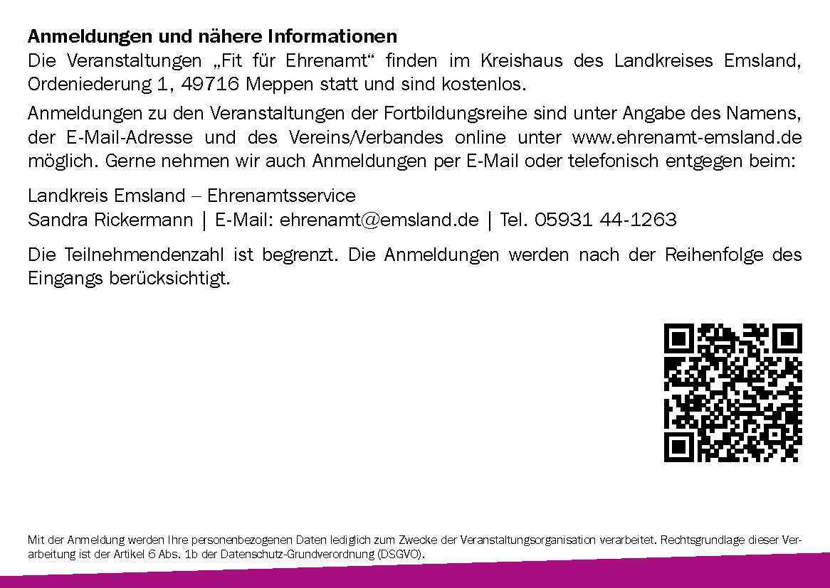 Gutes Ehrenamt braucht gute Vorbereitung - Rechte und Pflichten im Ehrenamt