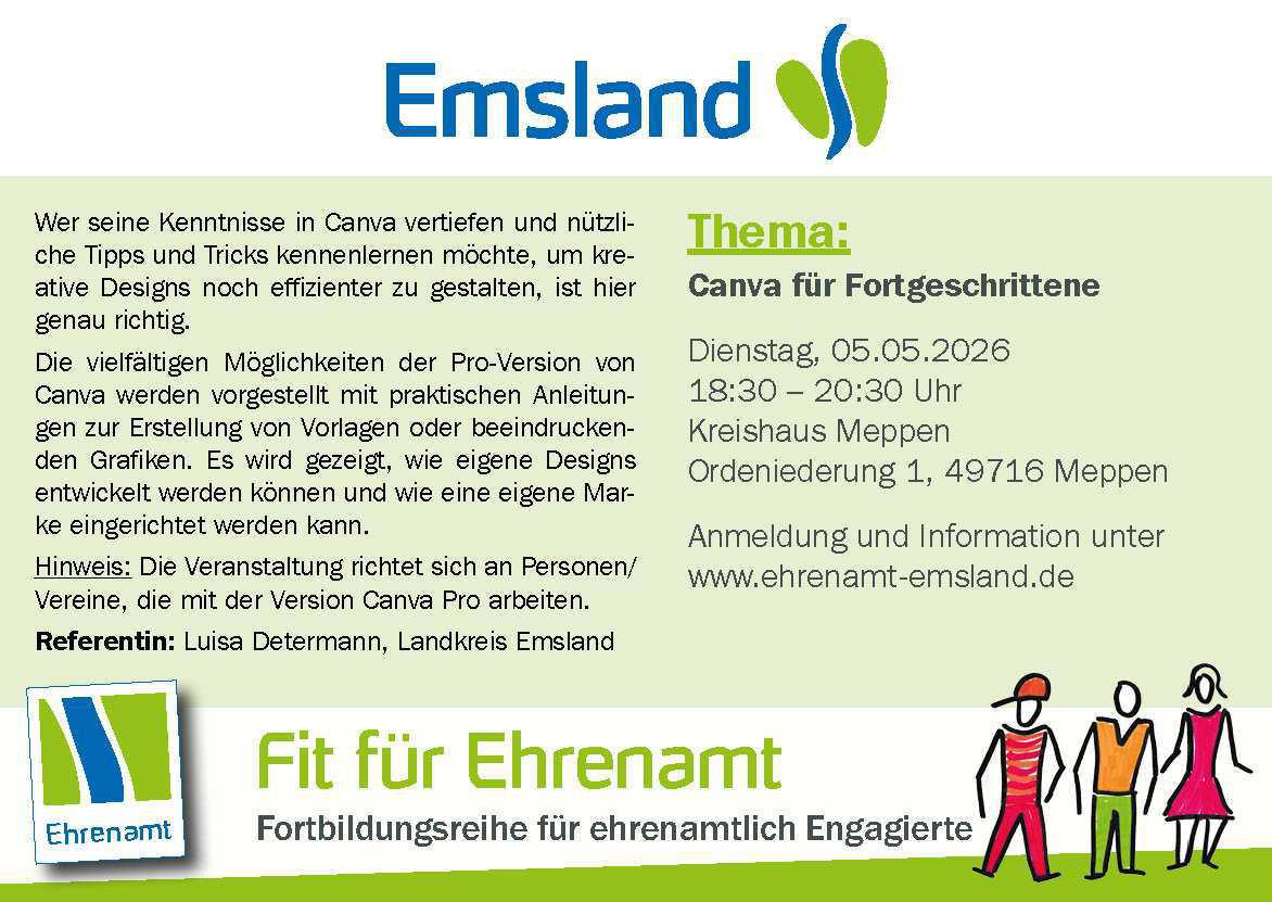 Gutes Ehrenamt braucht gute Vorbereitung - Canva für Fortgeschrittene