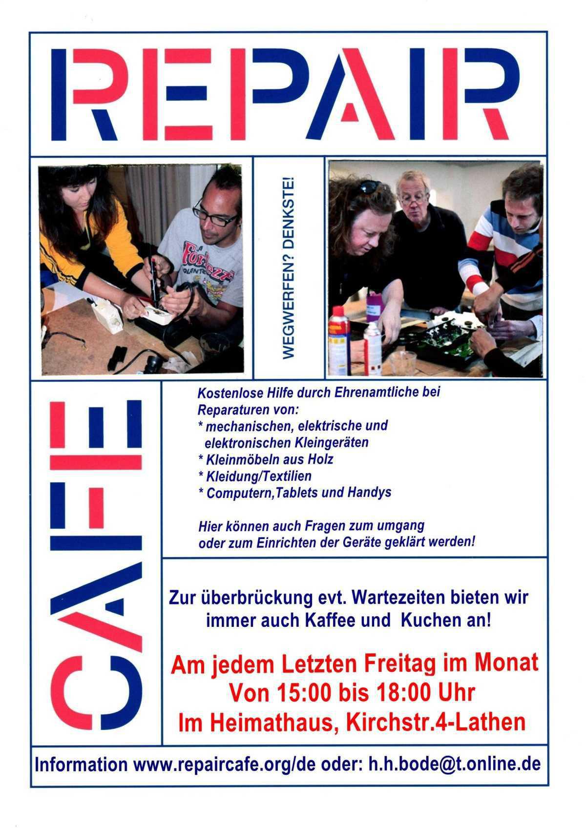 Repair Café - nächster Öffnungstermin am 27.02.2026 