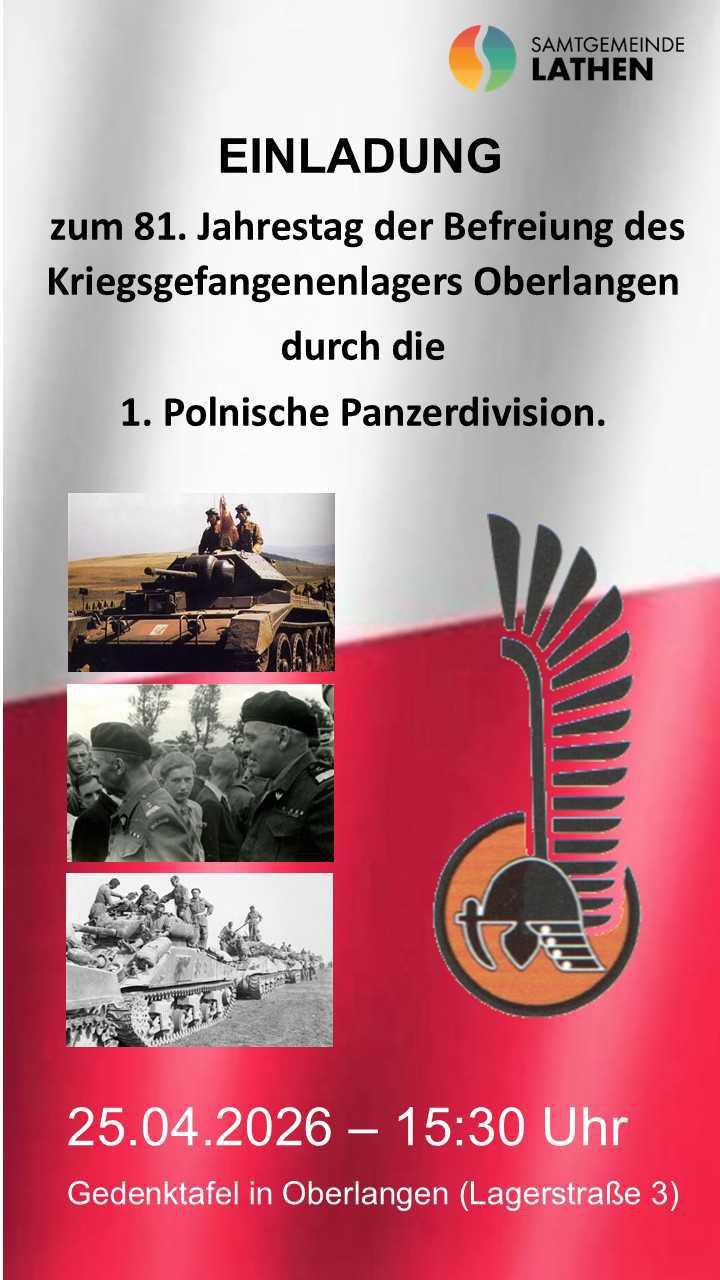Gedenkveranstaltung zum 81. Jahrestag der Befreiung des Kriegsgefangenenlagers Oberlangen Gedenkveranstaltung zum 81. Jahrestag der Befreiung des Kriegsgefangenenlagers Oberlangen