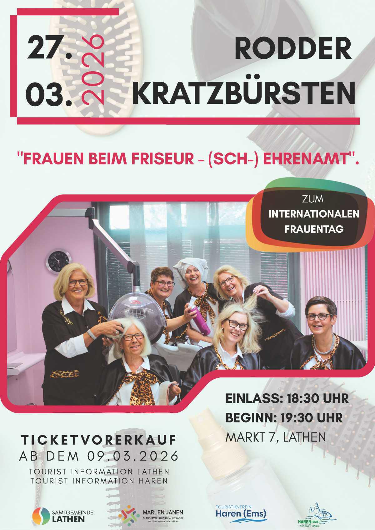Zusatztermin !!! Kabarett zum Internationalen Frauentag - Humorvoller Abend mit den „Rodder Kratzbürsten“
