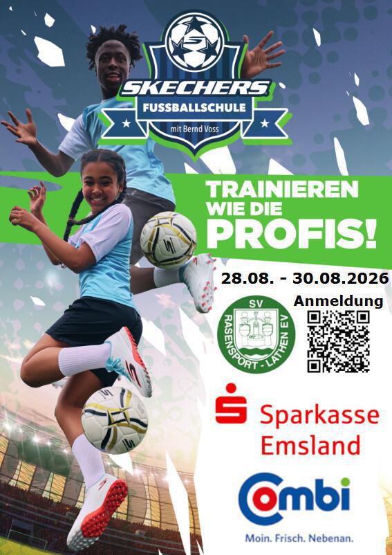 Die SKECHERS-Fußballschule kommt zum SV Raspo Lathen