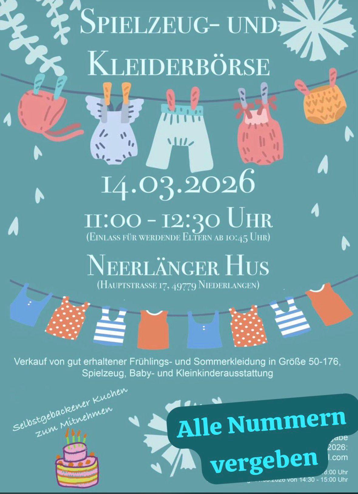 Spielzeug- und Kleiderbörse in Niederlangen