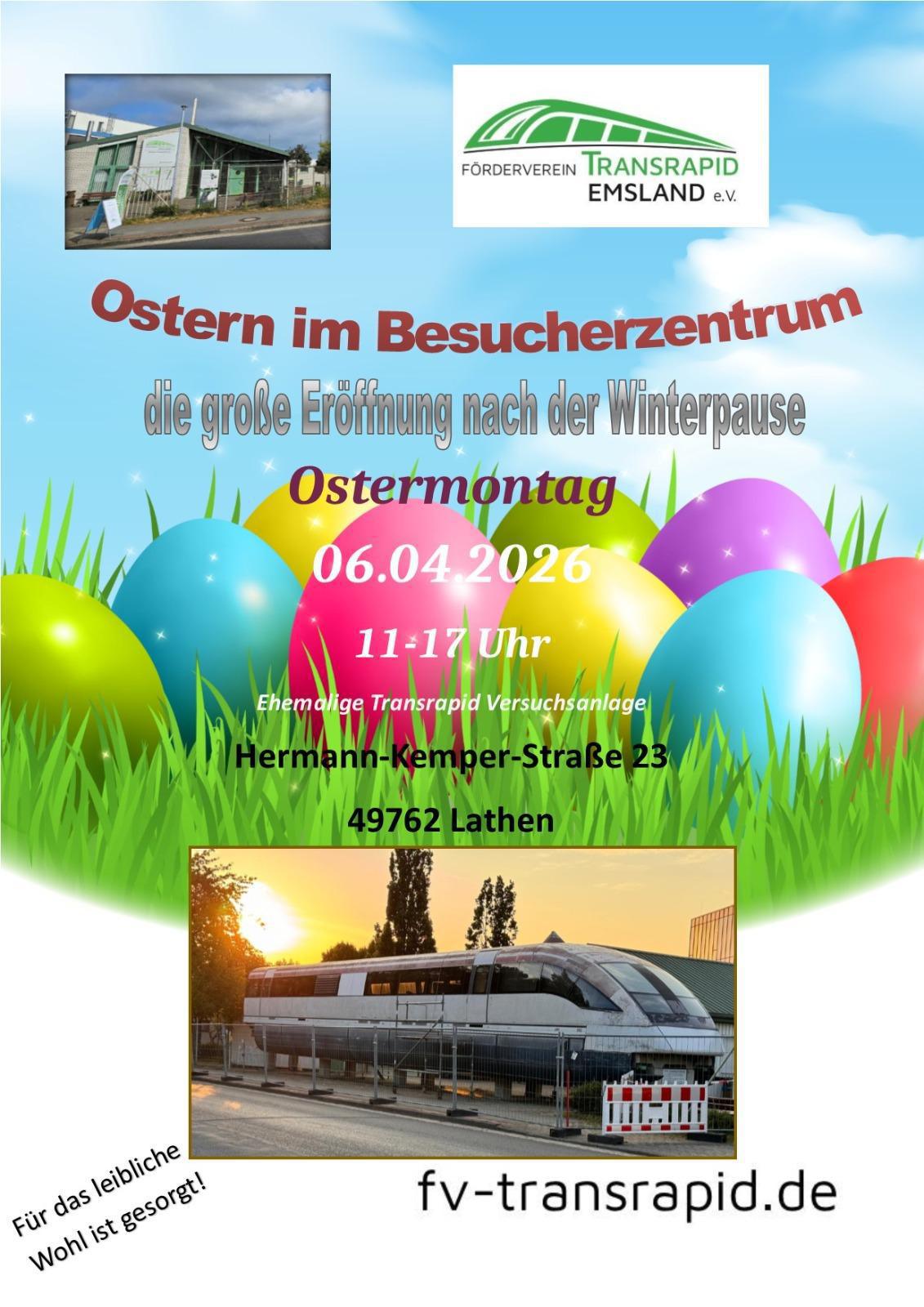 Ostern im Besucherzentrum der Transrapid Versuchsanlage 