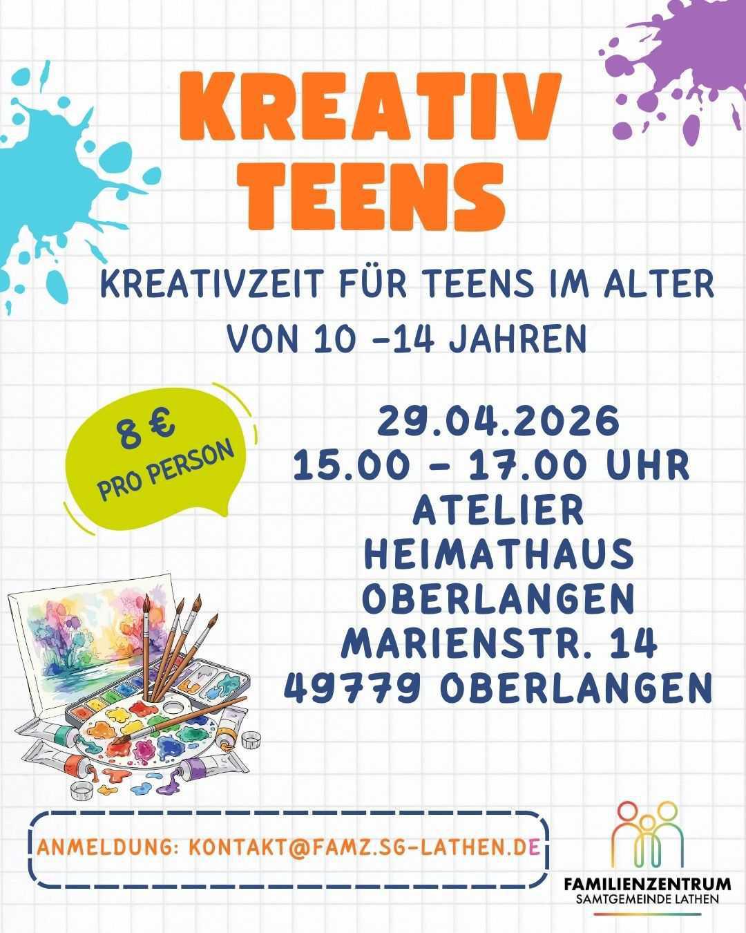 Kreativ Teens - Kreativzeit für Teens Kreativ Teens - Kreativzeit für Teens
