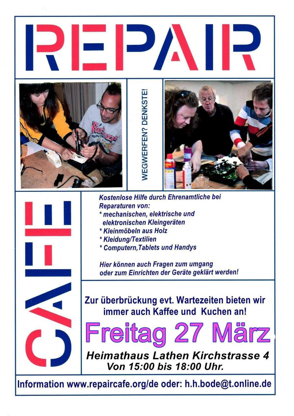 Repair-Cafe geöffnet 