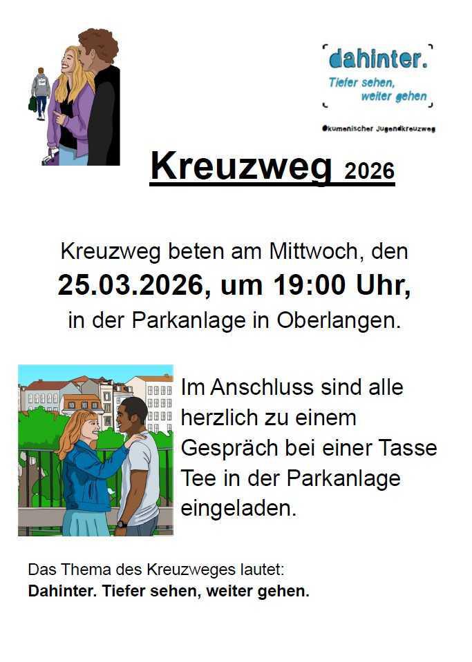 Kreuzweg beten in Oberlangen