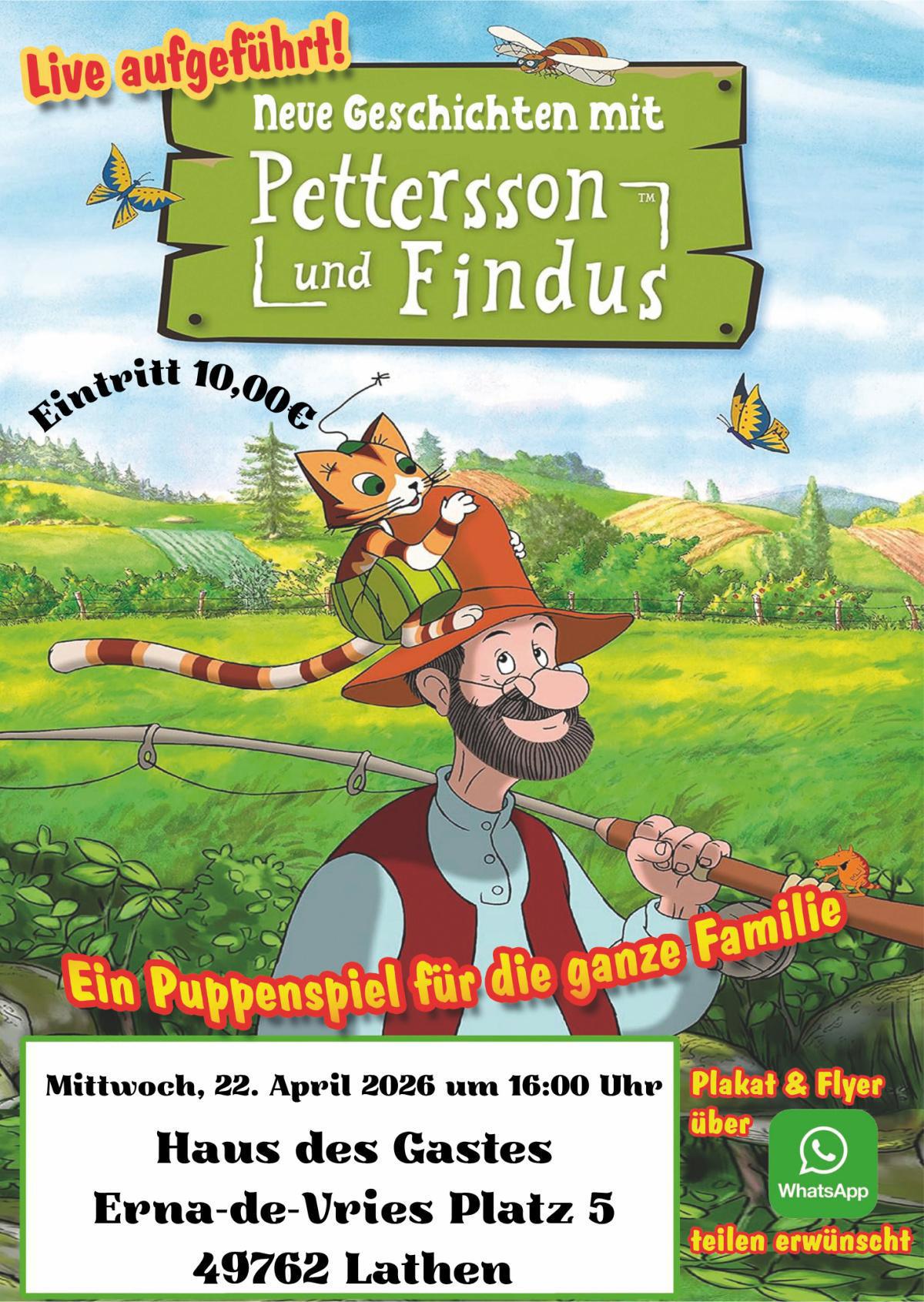 Pettersson und Findus - Puppentheater für die ganze Familie