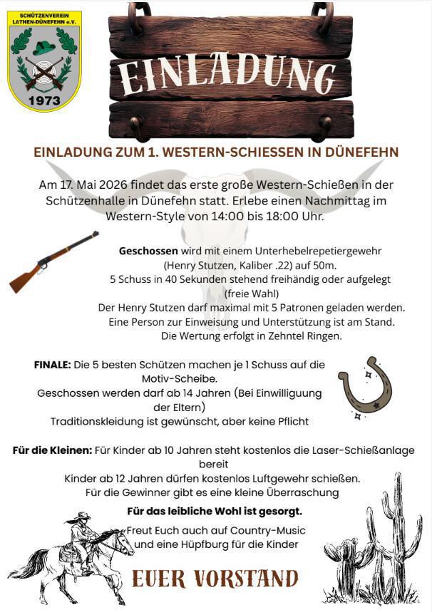 1. Western-Schießen in Dünefehn