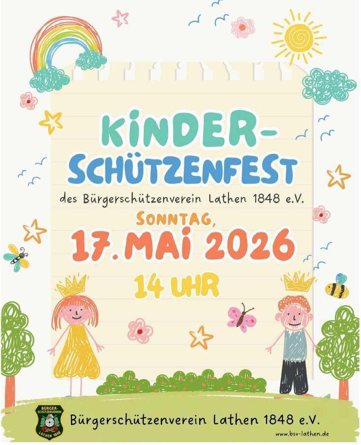 Kinderschützenfest des Bürgerschützenvereins Lathen