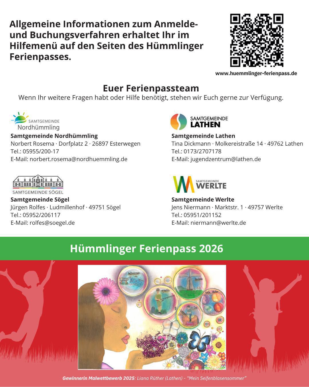 Der Hümmlinger Ferienpass 2026 sorgt wieder für unvergessliche Sommerferien! 