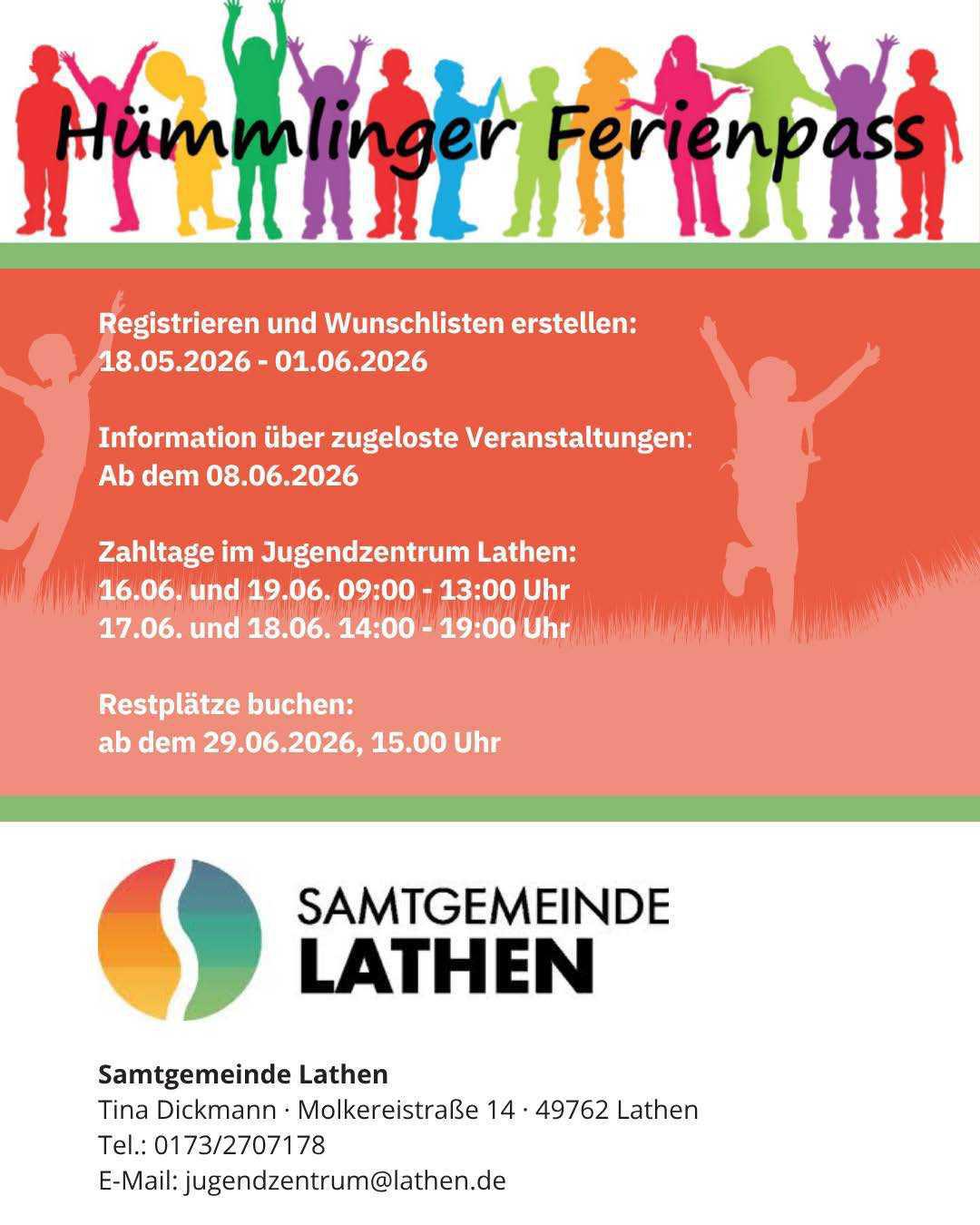 Zahltage Ferienpass 2026 Zahltage Ferienpass 2026