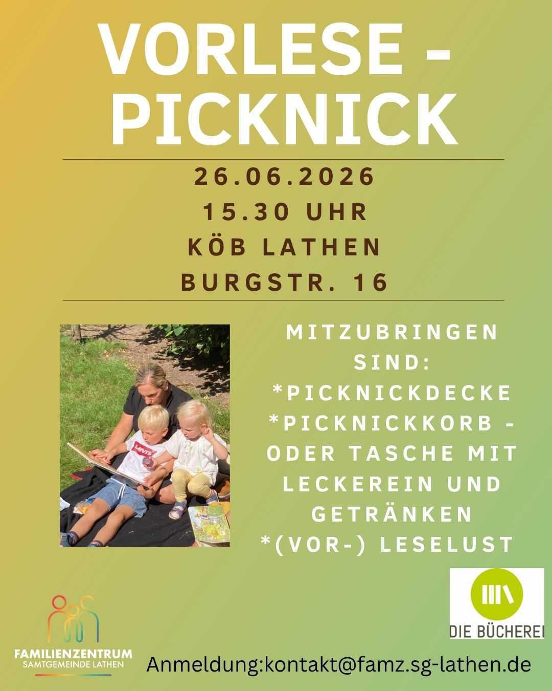 Vorlesepicknick – Zeit für Geschichten und Gemeinschaft